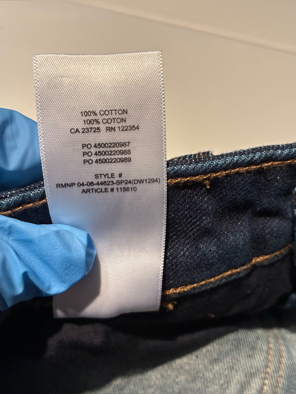 NWT Aritzia Wilfred Strut Wide Cargo Jean in No Stress Dark Blue Size 25 - Picture 10 of 10